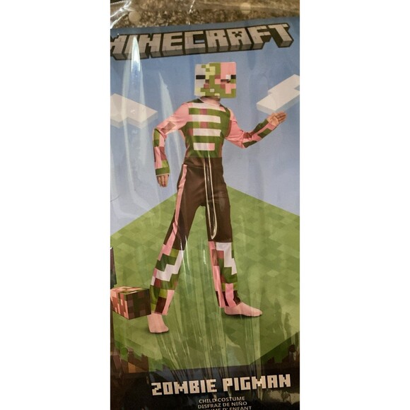 Disguise Minecraft ZOMBIE PIGMAN Child Costume Halloween Size M 7-8 Boys - Picture 3 of 4